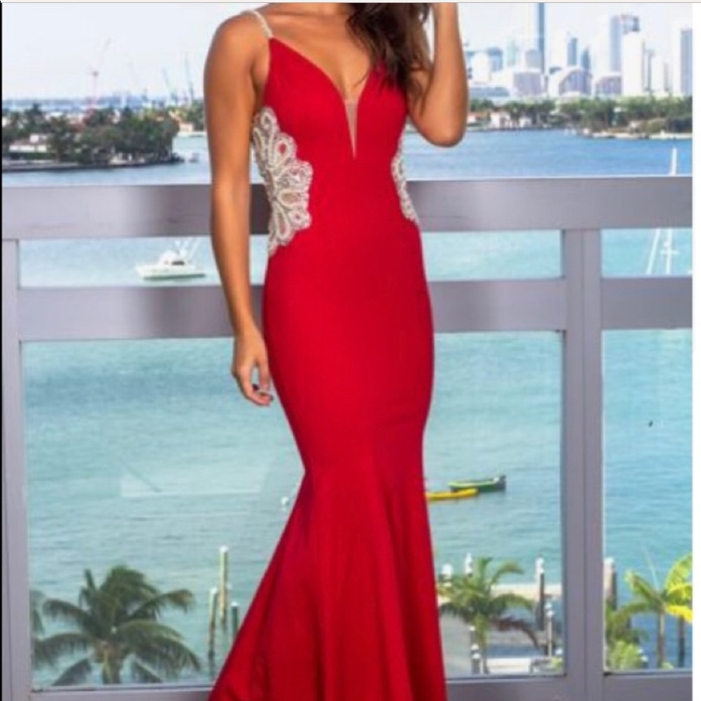 Red formal dress/gown
